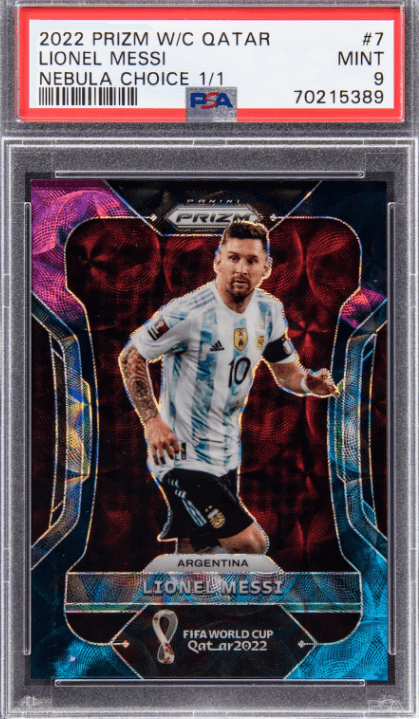 2018 Panini Prizm World Cup Soccer #1 Lionel Messi Argentina PSA 10 Gem Mint