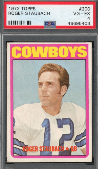 1972 Topps Roger Staubach Rookie Card #200