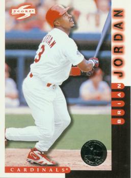 BRIAN JORDAN 1995 PINNACLE ZENITH EDITION ROOKIE BASEBALL CARD IN