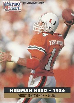 1993 Pro Set VINNY TESTAVERDE Cleveland Browns Card