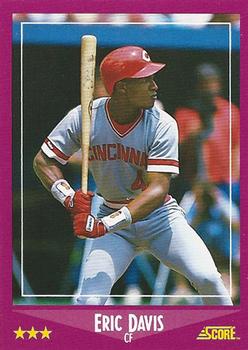 1989 Fleer Heroes of Baseball #10 Eric Davis - NM-MT - Burbank Sportscards