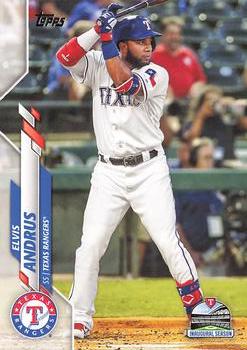 2018 Topps Chrome Elvis Andrus Texas Rangers #130 Baseball card M32P4