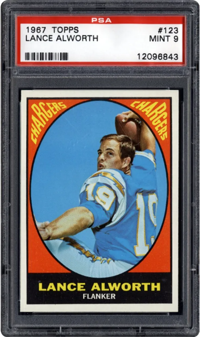 1967 Topps Lance Alworth #123