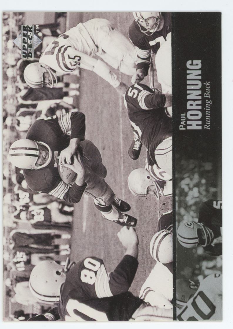 C I Collectables 810hornungst 8 x 10 in Paul Hornung NFL Green Bay Packers Career Stat Plaque