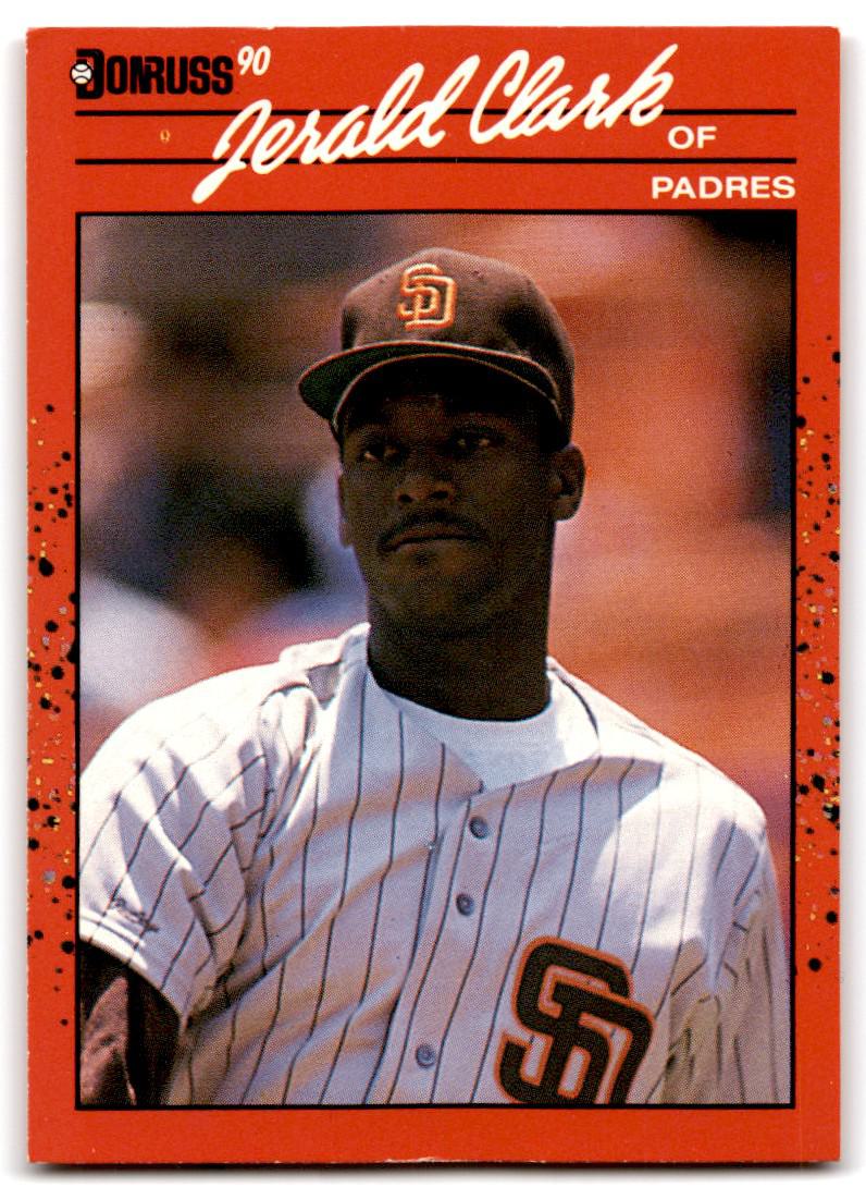 Jerald Clark - Padres #599 Donruss 1989 Baseball RC Trading Card