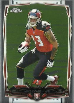 2014 Elite Mike Evans on card RC auto