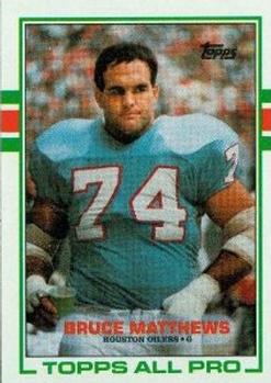 Bruce Matthews Trading Cards: Values, Tracking & Hot Deals