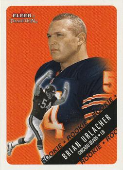 54 BRIAN URLACHER Chicago Bears NFL LB Orange Mint Throwback