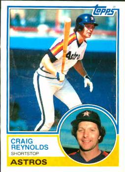  1980 Topps # 129 Craig Reynolds Houston Astros (Baseball Card)  NM Astros : Collectibles & Fine Art