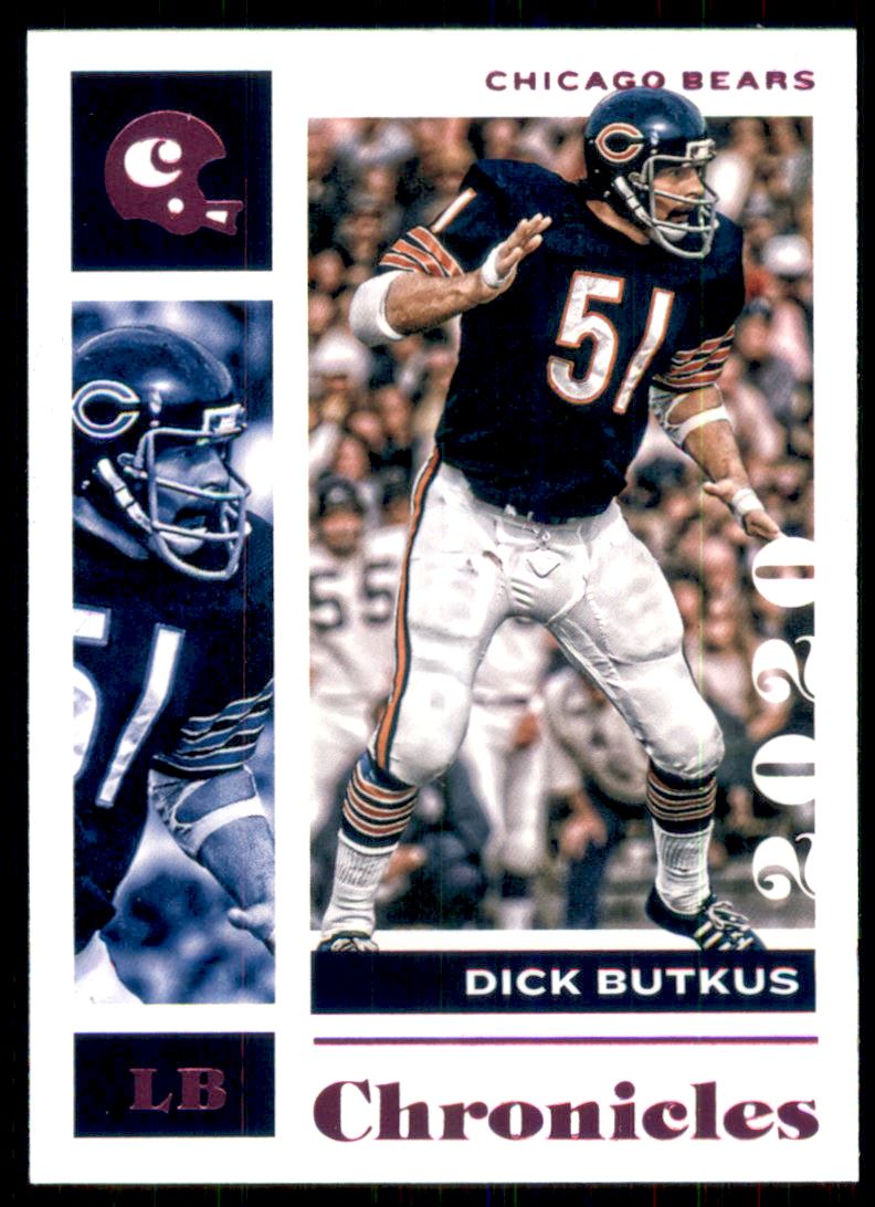 1968 Topps #127 Dick Butkus Football Card Chicago Bears Legend