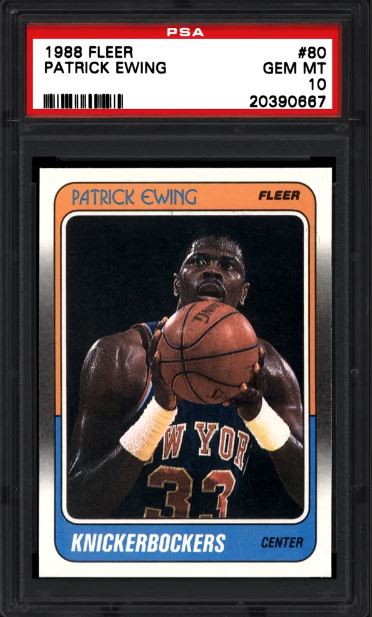 1988 Fleer Patrick Ewing #80