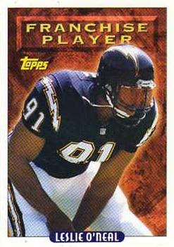 Leslie O'Neal Chargers Autograph 1990 NFL Pro Set Pro Bowl #364 Signed Card  16J at 's Sports Collectibles Store