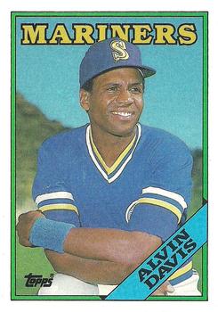 1986 True Value #21 Alvin Davis card, Seattle Mariners star