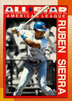 Ruben Sierra Texas Rangers 1989 Topps Hills Department Store Baseball Card