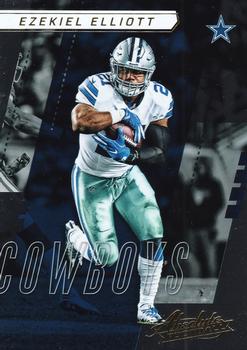 EZEKIEL ELLIOTT 2018 Panini Prizm BLUE SCOPE PSA 9 Mint Pop1 Cowboys 71/99