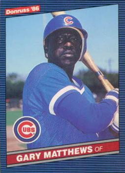 1987 Topps Gary Matthews Chicago Cubs #390 Baseball Card GMMGD