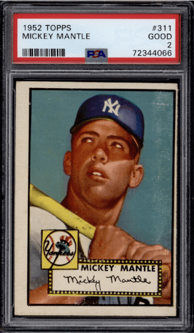 1952 Topps Mickey Mantle #311