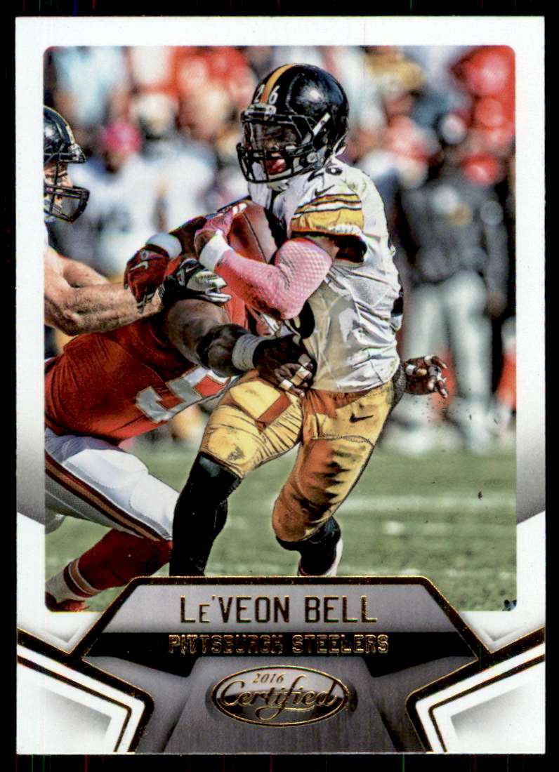 Le'Veon Bell Autographed 2013 Panini Absolute Rookie Jersey Card