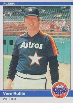 1985 Fleer #358 Vern Ruhle VG Houston Astros - Under the Radar Sports