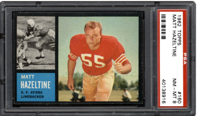 1962 Topps Matt Hazeltine #160