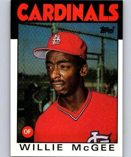 1986 Topps Willie McGee #580
