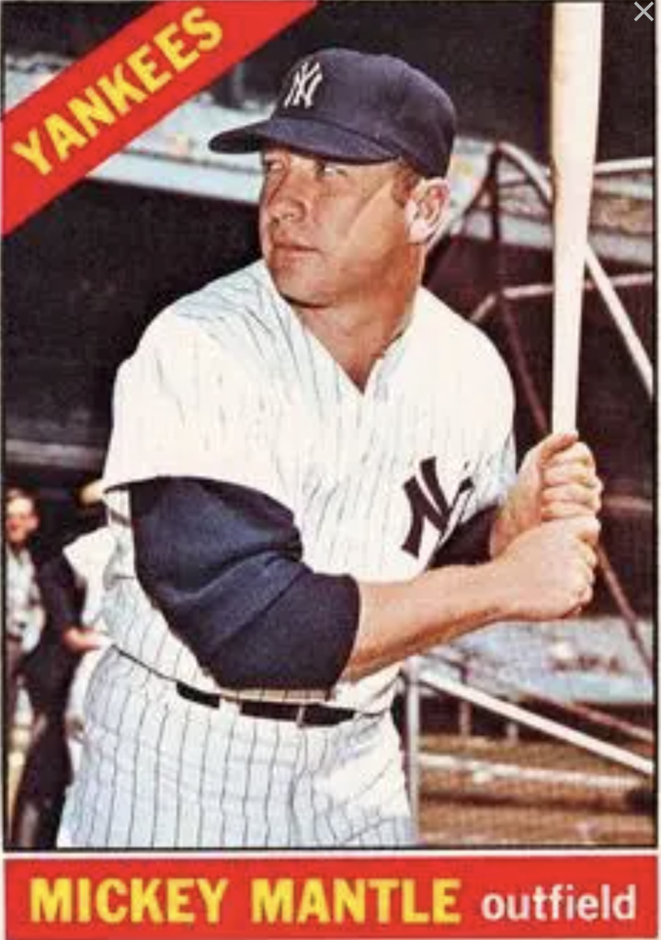 1966 Topps Mickey Mantle #50