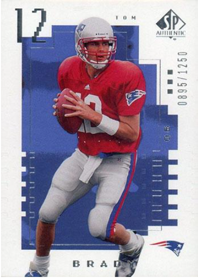 2000 Upper Deck SP Authentic Tom Brady Rookie Card /1250 #118 - $251,101