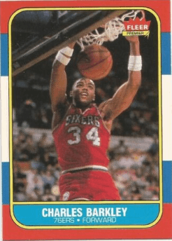 1986-87 Fleer Charles Barkley RC #7