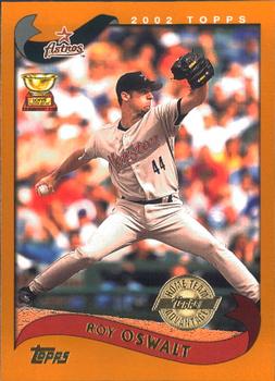 Roy Oswalt player worn jersey patch baseball card (Houston Astros, Team  USA) 2000 Upper Deck Black Diamond #145