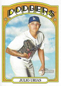 2022 Stadium Club Base Black Foil #166 Julio Urias - Los Angeles Dodgers