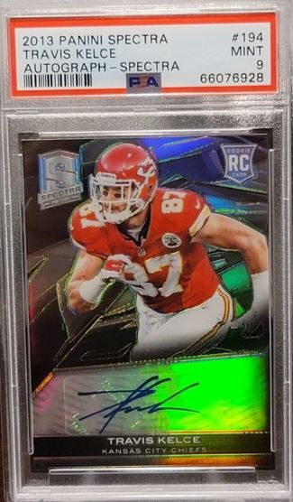 2013 Panini Spectra #194 Travis Kelce Rookie AU/99
