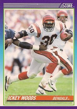 Ickey Woods football card (Cincinnati Bengals Shuffle RB) 1991