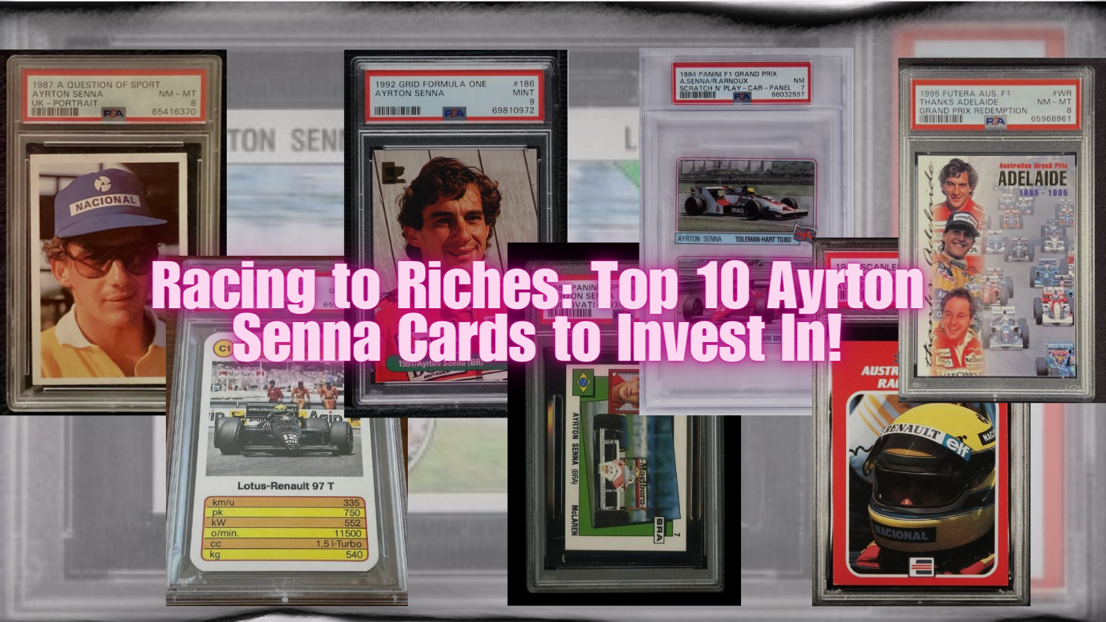 Top 10 Ayrton Senna Trading Cards Cardbase