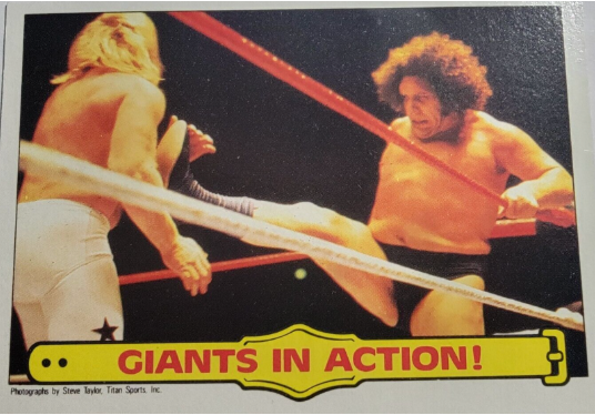 1985 Topps WWF Giants In Action! André The Giant #48
