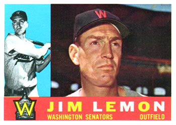  1963 Topps # 369 Jim Lemon Minnesota Twins (Baseball Card)  Dean's Cards 5 - EX Twins : Collectibles & Fine Art