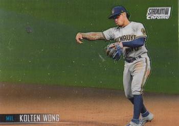 2021 TOPPS UPDATE #US110 KOLTEN WONG ADVANCED STATS MILWAUKEE BREWERS  228/300