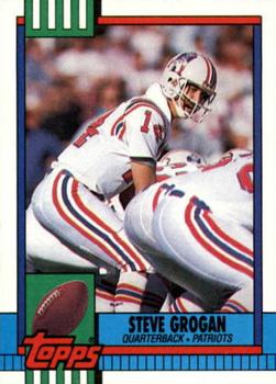 Steve Grogan autographed football card (New England Patriots) 1989 Topps  Traded #126T