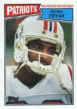 : 1988 Topps #181 Irving Fryar Patriots NFL Football :  Collectibles & Fine Art