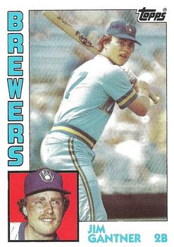 1985 Milwaukee Brewers Police Baseball Card #17-Jim Gantner