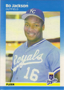 Kansas City Royals Bo Jackson 1986 Topps Traded Tiffany Rookie #50T Card -  PSA 7