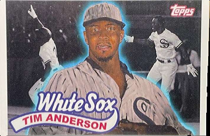 2023 Topps Series 1 Tim Anderson Patchwork of the Past Red SP 7/10 Jersey store Number