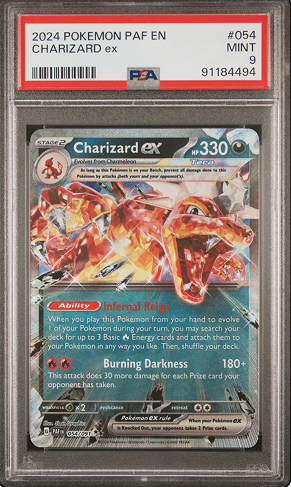 Charizard ex, Paldean Fates · PSA 9