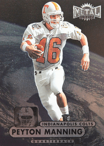 1998 Metal Universe Precious Metal Gems Peyton Manning RC #189