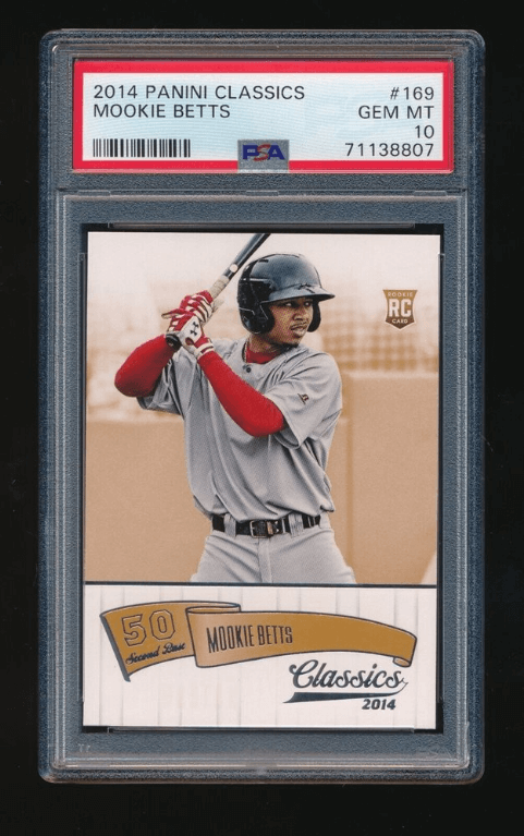 2014 Topps Chrome Update Mookie Betts Rookie RC PSA 9 Mint US-20