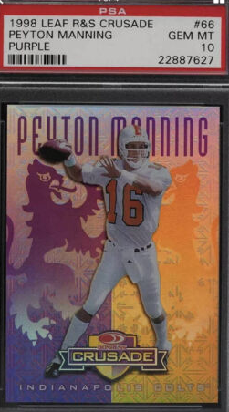 1998 Leaf R & S Crusade Red Peyton Manning RC #66