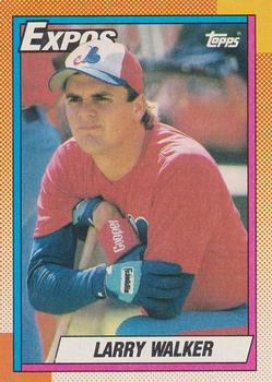  LARRY WALKER ROOKIE COLLECTIBLE TRADING CARD - 1990 BOWMAN  BASEBALL CARD #296 (MONTREAL EXPOS) FREE SHIPPING : Collectibles & Fine Art