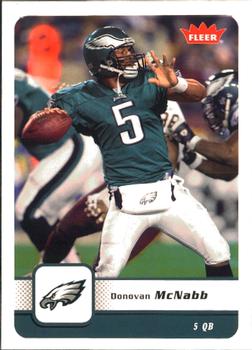 : 1999 Fleer Donovan McNabb Eagles Rookie Football Card #288 BC :  Collectibles & Fine Art