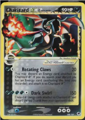 2006 Pokémon EX Dragon Frontiers Gold Star Charizard #100 - $60,221