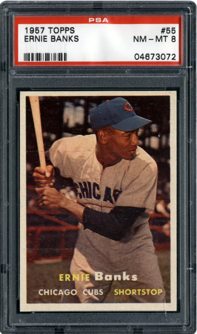 1957 Topps Ernie Banks #55