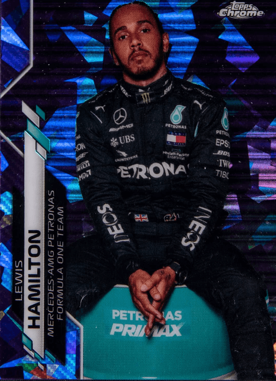 2020 Topps Chrome F1 Sapphire Edition SP Purple Refractor Lewis Hamilton /10 #1